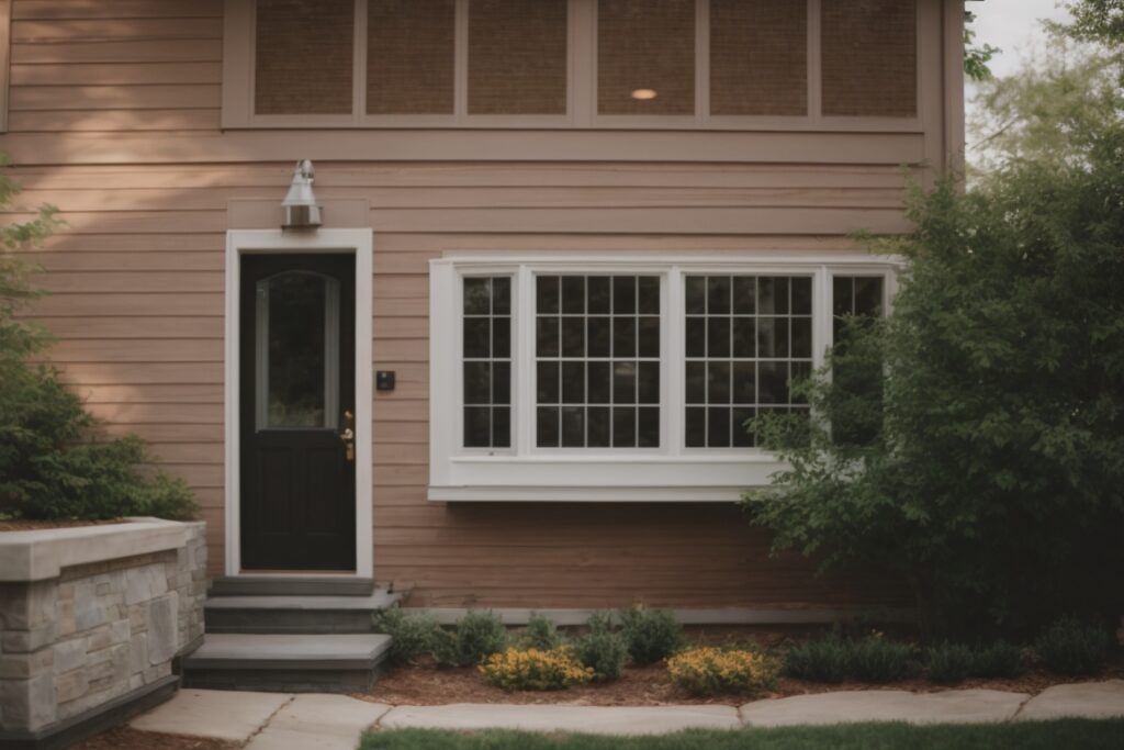 Kansas City home exterior with opaque tinted windows